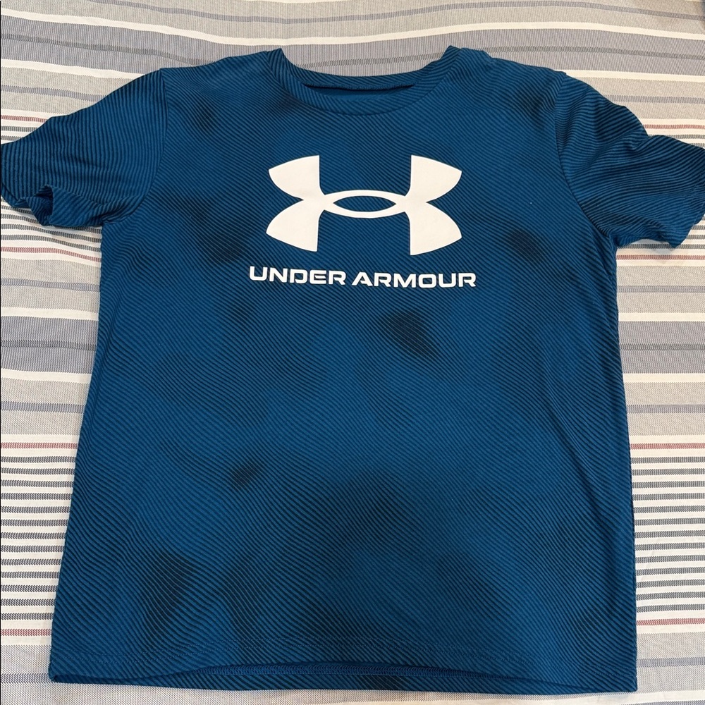 Under Armour Blue Short Sleeve Logo Tee